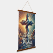 "Een koord van drie strengen" Prediker 4:12 Hangend Wandkleed (Gebogen)