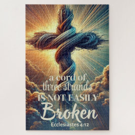 "Een koord van drie strengen" Prediker 4:12 Legpuzzel