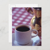 Een kop Arabische koffie. Syrië. Midden Briefkaart (Voorkant / Achterkant)