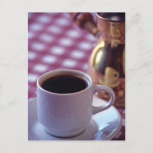 Een kop Arabische koffie. Syrië. Midden Briefkaart