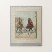 Een kop en een afwerking legpuzzel (Verticaal)