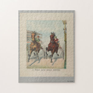 Een kop en een afwerking legpuzzel