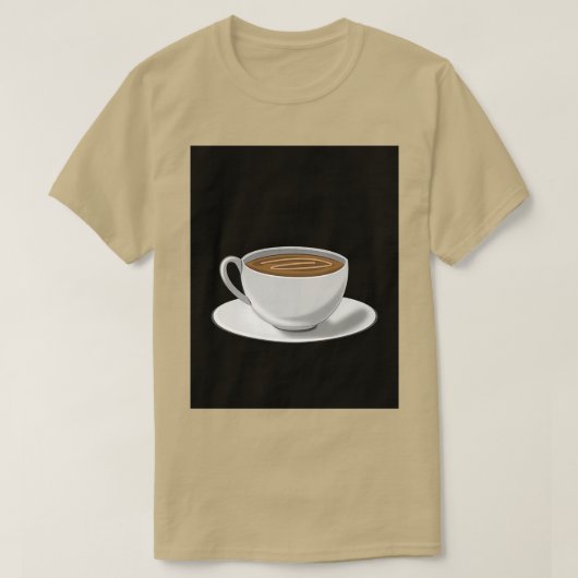 één kop koffie alstublieft t-shirt (Design voorkant)