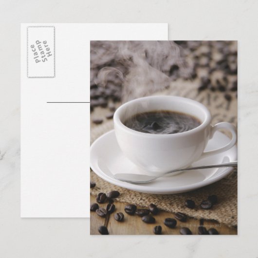 Een kop koffie briefkaart (Voorkant / Achterkant)