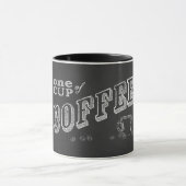 Eén kop koffie CHALK ART (Midden)