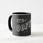 Eén kop koffie CHALK ART (Voorkant links)