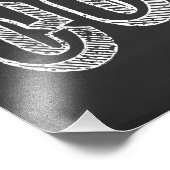 Eén kop koffie CHALK ART Foto Afdruk (Hoek)