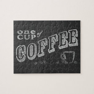 Eén kop koffie CHALK ART Legpuzzel
