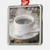 Een kop koffie metalen ornament (Links)