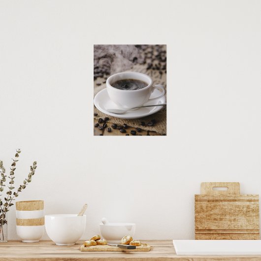 Een kop koffie poster (Keuken)