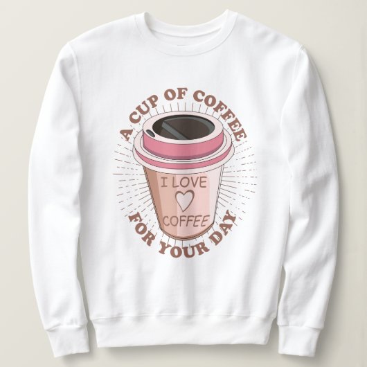 Een kop koffie trui (Design voorkant)
