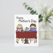 Een kop thee voor mijn Gepersonaliseerd Mamma - Briefkaart (Staand voorkant)