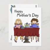 Een kop thee voor mijn Gepersonaliseerd Mamma - Briefkaart (Voorkant / Achterkant)