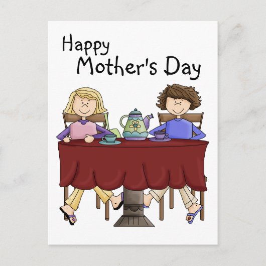 Een kop thee voor mijn Gepersonaliseerd Mamma - Briefkaart (Voorkant)