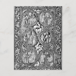 Een kopie van de ivoorkoningin Melisende's psalter Briefkaart