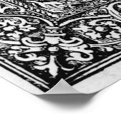 Een kopie van de ivoorkoningin Melisende's psalter Poster (Hoek)