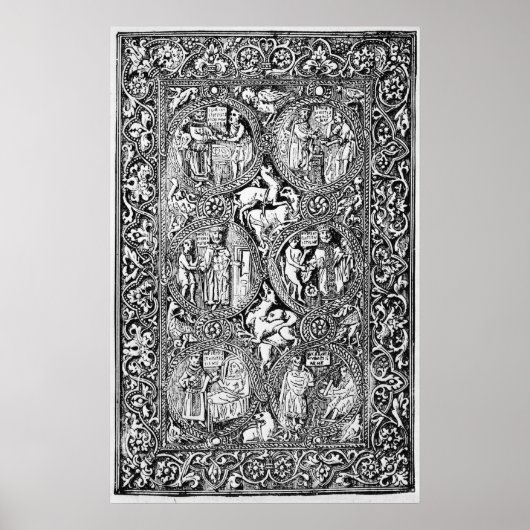 Een kopie van de ivoorkoningin Melisende's psalter Poster (Voorkant)