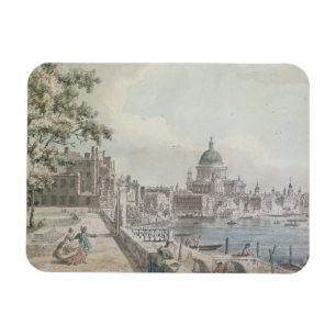 Een kopie van een deel van een tekening van Canale Magneet