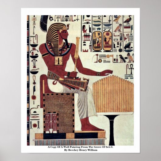 Een kopie van een wandschildering van de grafiek v poster (Voorkant)