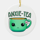 Een kopje Anxie-Tea Angst Theepin Keramisch Ornament (Voorkant)