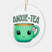 Een kopje Anxie-Tea Angst Theepin Keramisch Ornament (Links)