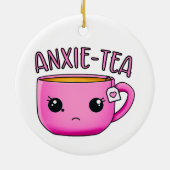 Een kopje Anxie-Tea Angst Theepin Keramisch Ornament (Achterkant)