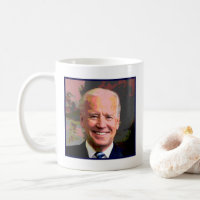 Een kopje Joe-koffie-mok met afbeelding van Joe Bi