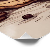 Een kopje koffie en koekjes perfect poster (Hoek)