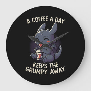 Een kopje koffie per dag houdt de chagrijn weg Fun Grote Klok
