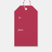Een kopje Let It Snow Cadeaulabel (Achterkant)