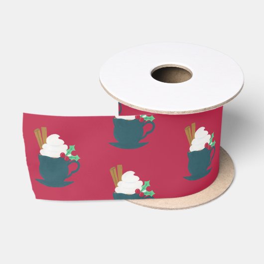 Een kopje Let It Snow Satijnen Lint (Spoel)