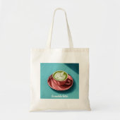 Een kopje matcha latte Schattigee Custom Canvas ta Tote Bag (Voorkant)