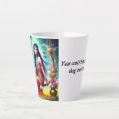 Een kopje om je hart te vullen met liefde latte mok (Voorkant)