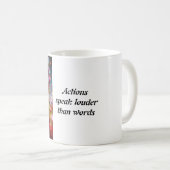 Een kopje om je liefde en vreugde te sturen koffiemok (Voorkant rechts)