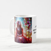 Een kopje om je liefde en vreugde te sturen koffiemok (Voorkant links)