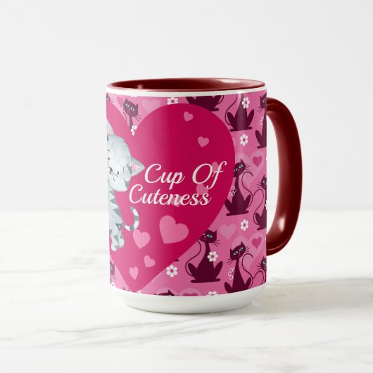 Een kopje schattigheid mok (Voorkant rechts)