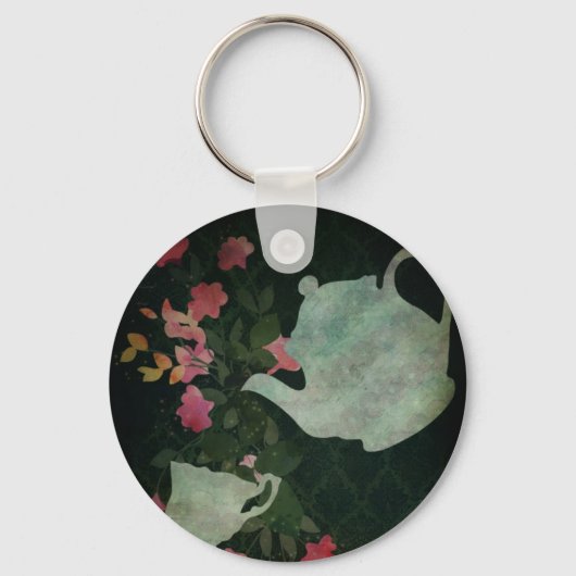 Een kopje thee Keychan Sleutelhanger (Voorkant)