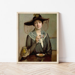 Een kopje thee Lilla Cabot Perry Poster