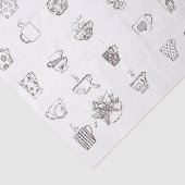 Een kopje thee met doedelen - tissuepapier (Detail)