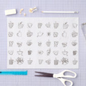 Een kopje thee met doedelen - tissuepapier (Craft)