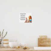 Een kopje thee- poster (Keuken)