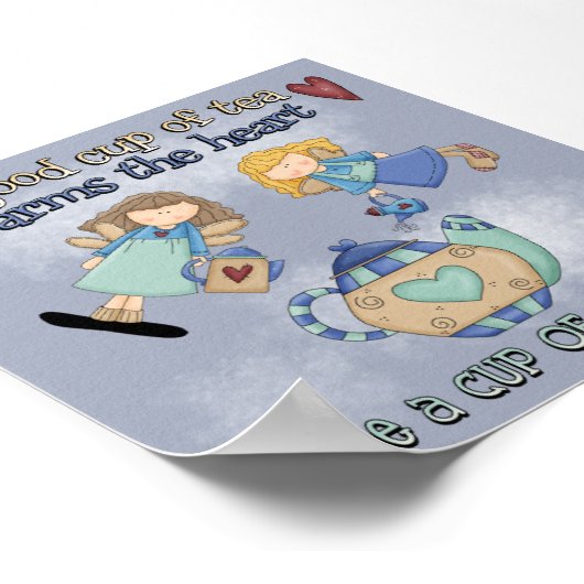 Een kopje thee poster (Hoek)