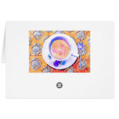 Een kopje thee - Victoriaans teacup gestileerd (Achterkant Horizontaal)