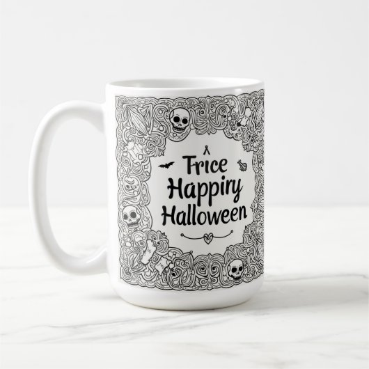Een kopje voor Halloween Koffiemok (Links)
