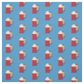 Een kopje vrolijk kerstfeest stof (Swatch)