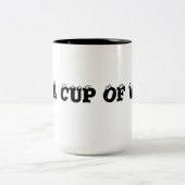 Een kopje wens tweekleurige koffiemok (Center)