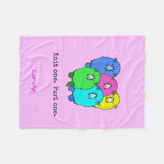 Eén koppel schapen selecteren fleece deken (Voorkant (Horizontaal))