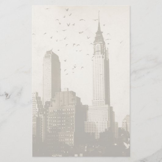 Een koppel vogels die vliegen briefpapier (Voorkant)