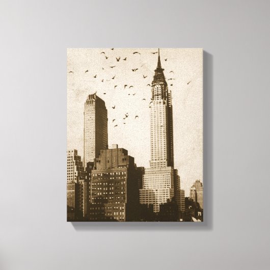 Een koppel vogels die vliegen canvas afdruk (Voorkant)