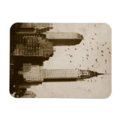 Een koppel vogels die vliegen magneet (Horizontaal)